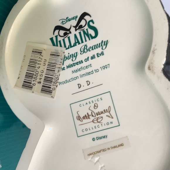 WDCC 1997 Disney Sleeping Beauty Maleficent Mistress of Evil Porcelain COA BOX - Picture 6 of 11